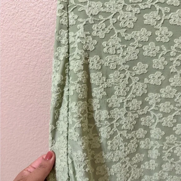 Zesica Cottagecore Mint Lace Strapless Midi Dress Size S Romantic Spring - Picture 3 of 9